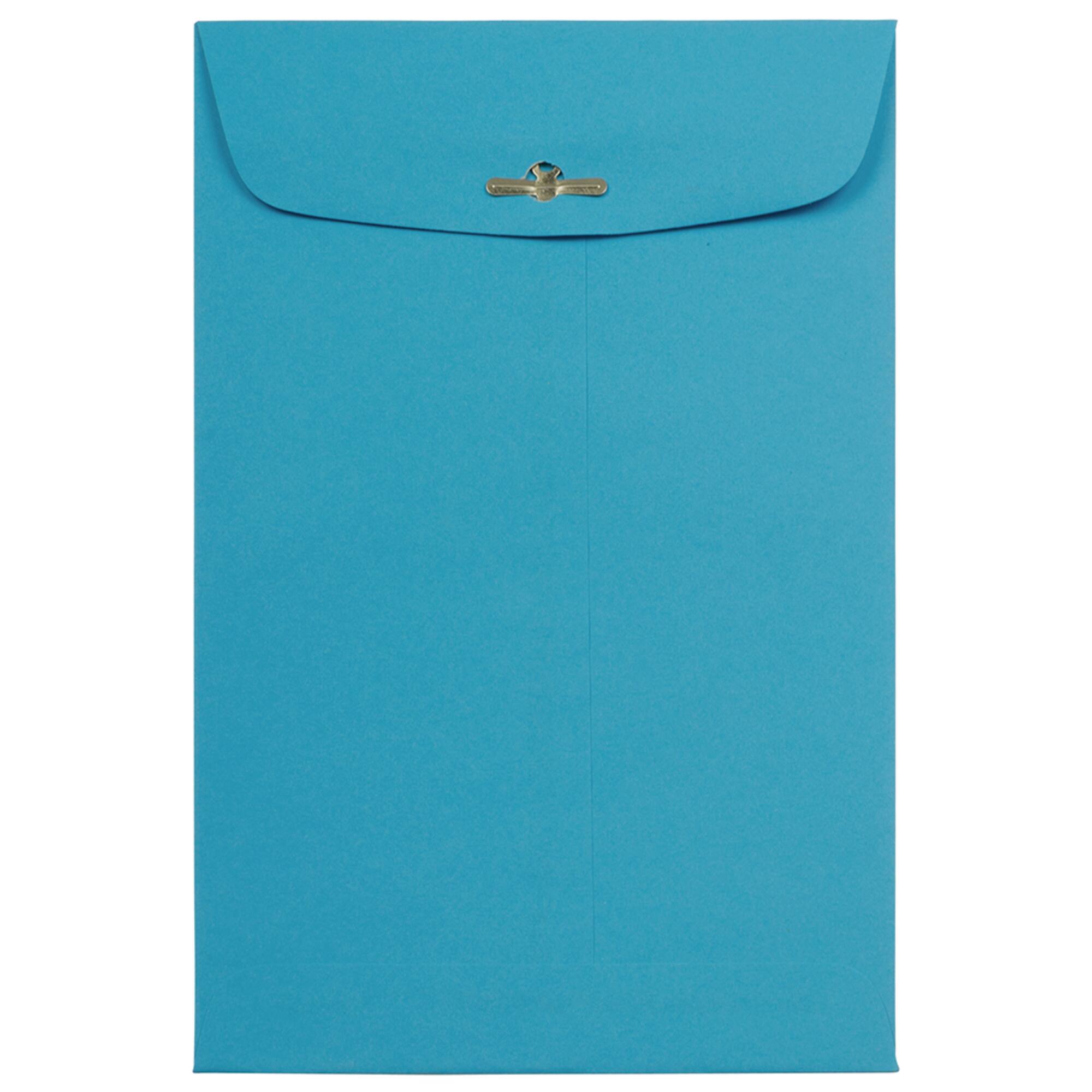JAM Paper 6" x 9" Blue Open End Catalog Recycled Envelopes